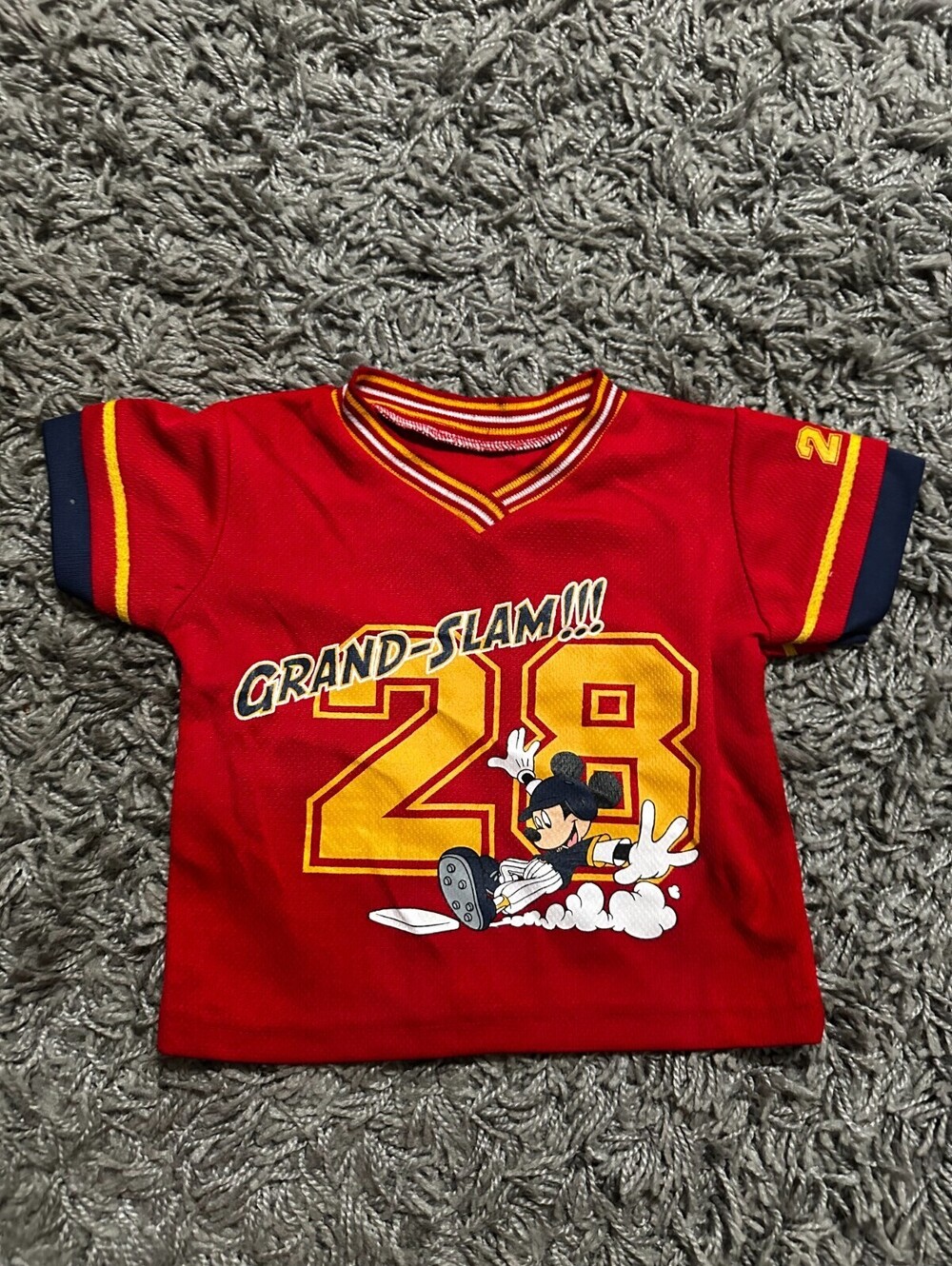 Disney Mickey Mouse Vintage Baseball ShirtbSize 18M